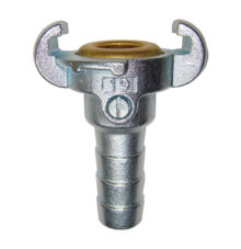 Hose coupling with brass gasket