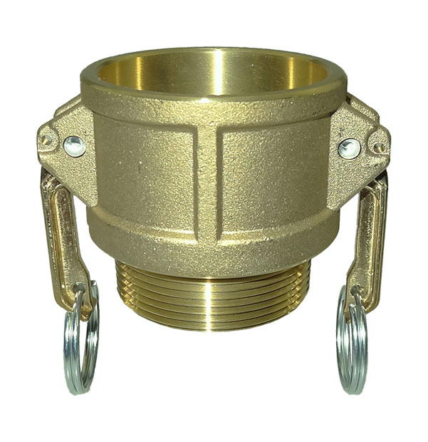 Camlock coupler with male thread type BF made of brass