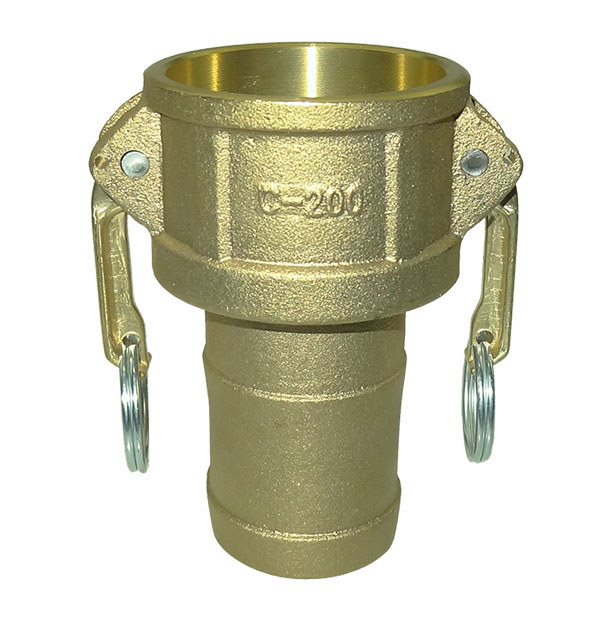 Coupler with hose stem type C made of brass