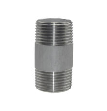 Pipe nipple made of stainless steel