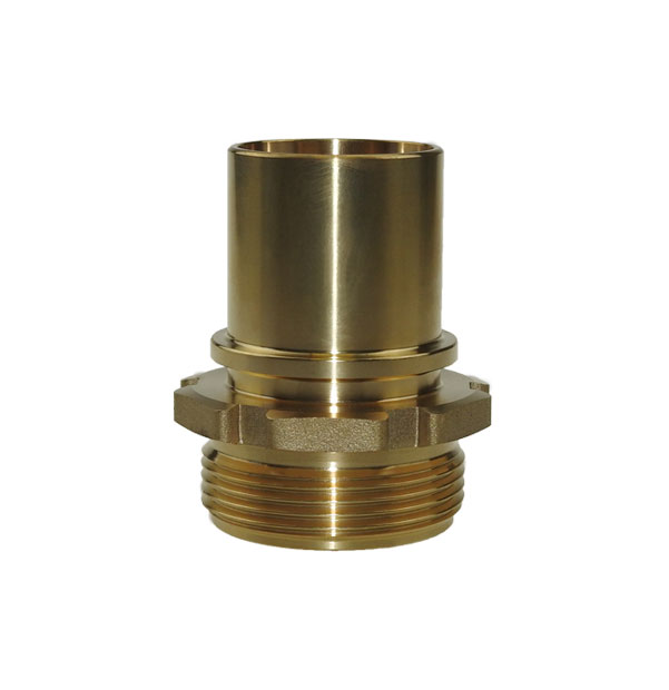 Hose stem with male thread EN 14420-5 made of brass