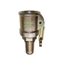 Coupler with hose stem, 1-handle, hydraulic crimping