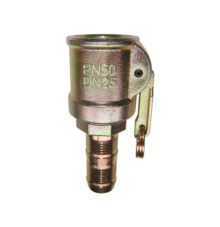 Coupler with hose stem, 1-handle, normal clamping