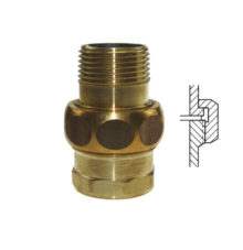 PURAFIT Union, flat seal, F x M made of brass