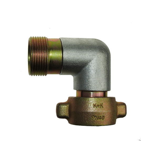 90° degree transition with knuckle thread for compressed air